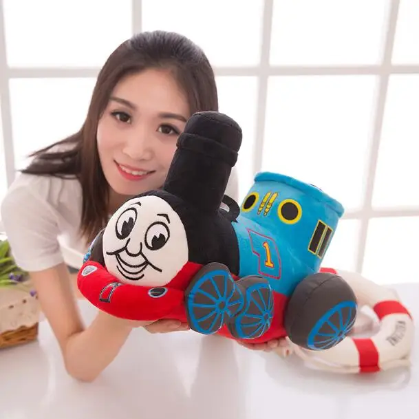 

10inch 25cm Blue Tank Train Thomas & Friends Cute Stuffed Plush Toy No Music Doll Baby Girl Boy Birthday Gift 1pcs Free Shipping