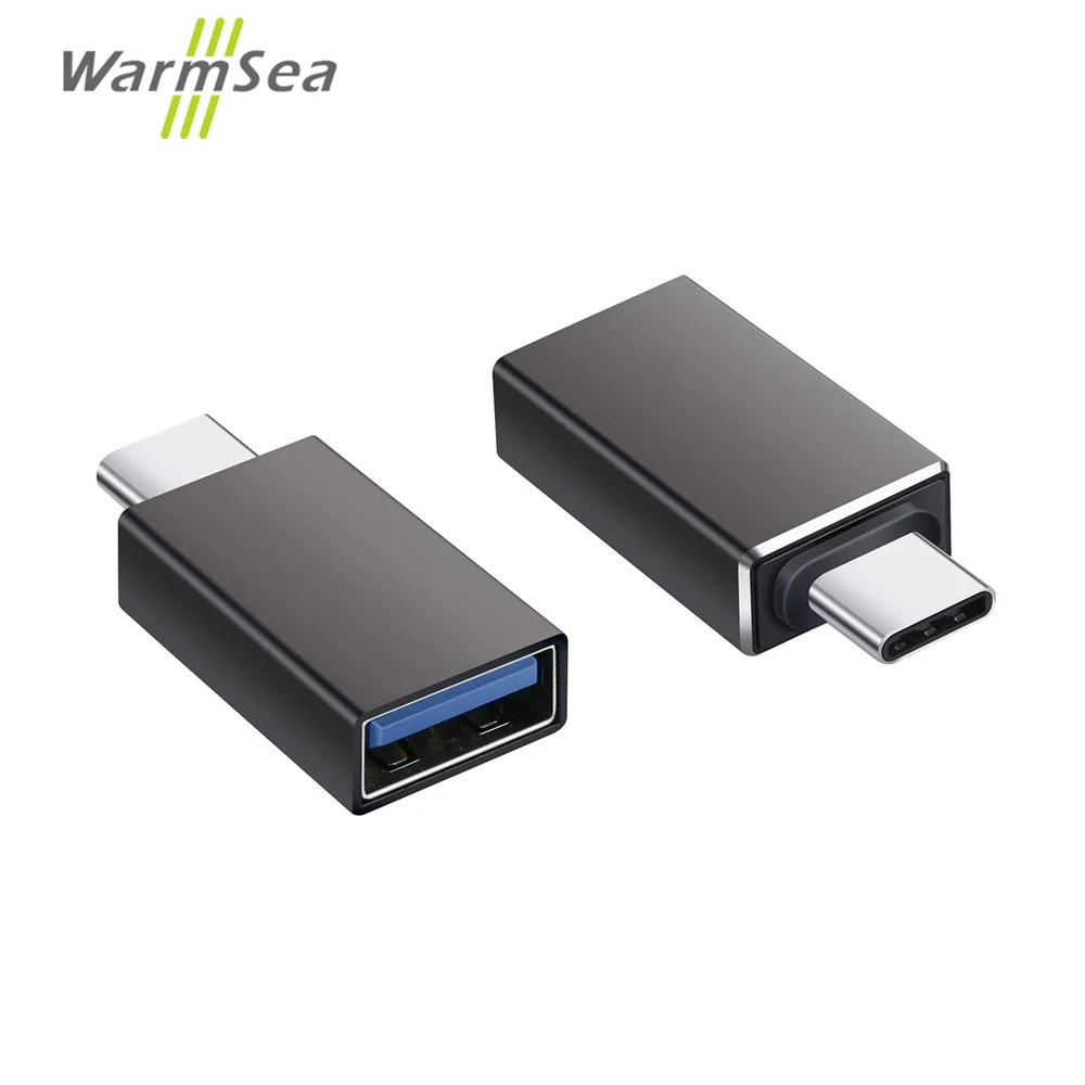 Адаптер-Разветвитель USB Type-C Thunderbolt 3 на 0 OTG алюминиевый конвертер для MacBook Pro Samsung S9