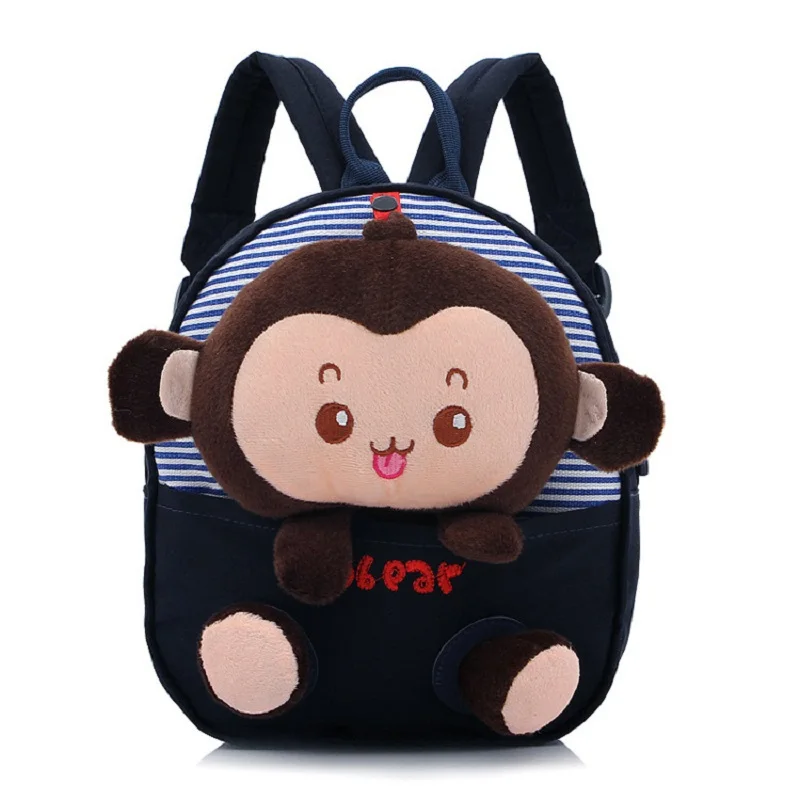 Животные В мультфильмах, обезьянки из хлопка, детские школьные сумки, детский рюкзак mochila infantil escolar bolsa для детского сада, для маленьких девочек и мальчиков
