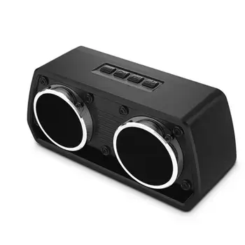 

2019 New Car Wireless Bluetooth Speaker HIFI Bluetooth4.2 Speaker 3D Surround Stereo Support FM Radio 32G TF Card 3.5 mm AUX