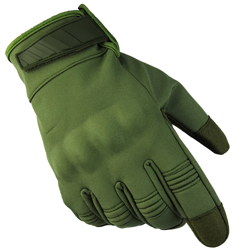Армейские армейские камуфляжные водонепроницаемые перчатки, мужские тактические перчатки с полным пальцем, военные перчатки SWAT для пейнтбола, страйкбола, стрельбы, военные перчатки - Цвет: Green