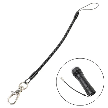 

Phone Cord Spring Keychain Retractable Plastic Strap Elastic Flashlight Spring Grip Tensile Mobilephone Scalable Rope