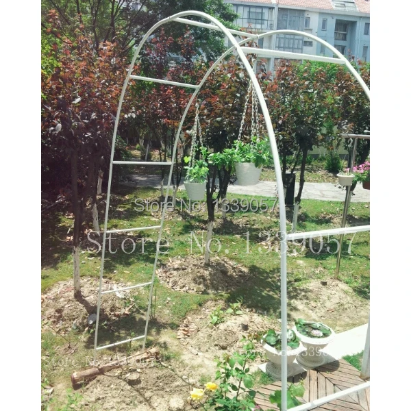 Decorative 7 5ft White Metal Garden Arch For Wedding Bridal Decorative 7 5ft White Metal Garden Arch For Wedding Bridal Christmas Party Climbing Rose Plants