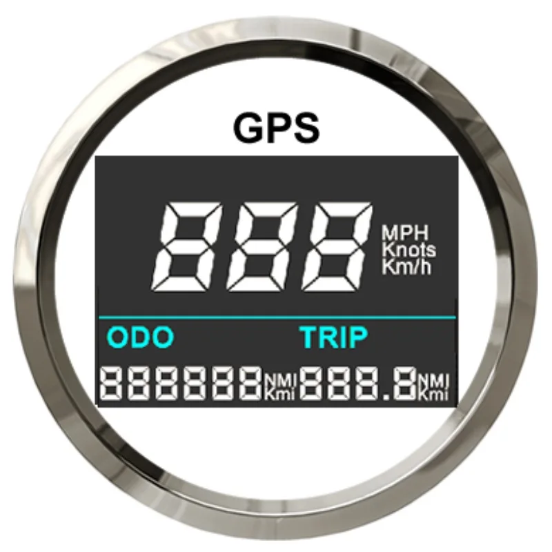 

New 2" Digital GPS Speedometer LCD Speed Gauge Odometer Adjustable Mileage Trip Counter For Auto Motorcycle