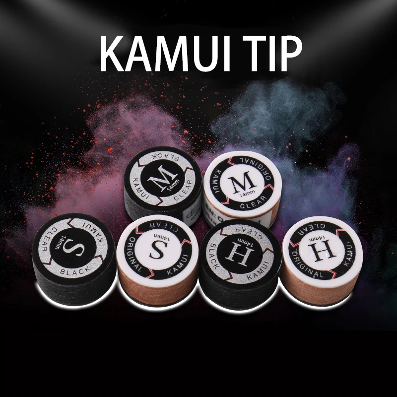 Kamui Pool Cues Tips Black Ss/s/m/h Snooker Cue Tip 11mm/14mm Durable