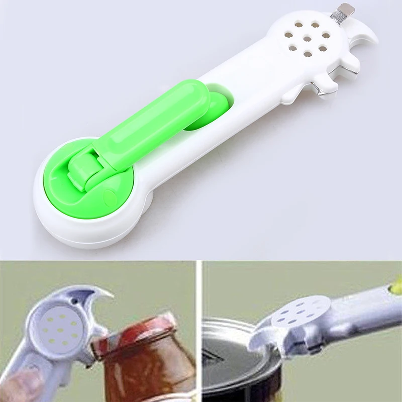 

7 in 1 Multi-function Jar Opener Cans Soda Beer Bottles Openers Remover Cooking Party Tools Kitchen Dining Bar Supplies