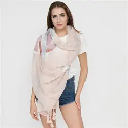 2018 Новинка; Лидер продаж осень Европейский геометрический Дизайн Fashion Fringe клетчатый шарф Для женщин хлопок большой длинной кисточкой шарфы