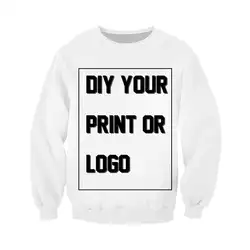 WSFK индивидуальная модель Druck für mvenner DIY Ihre wie Foto oder Logo Weiß топ-тройники mземнер grße S-6XL Модальная Толстовка