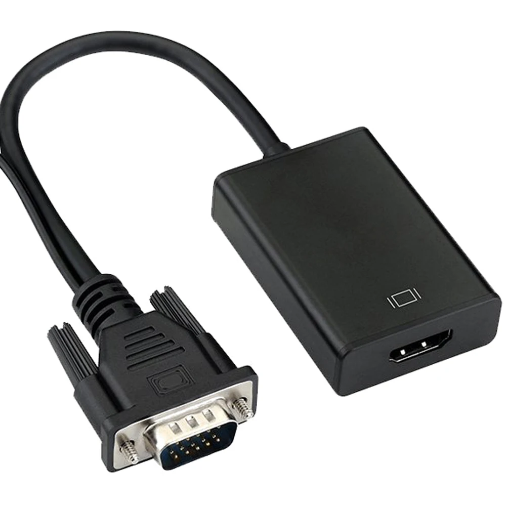  VGA A HDMI 1080P Uscita HD Audio TV HDTV AV Video Cavo Adattatore del Convertitore