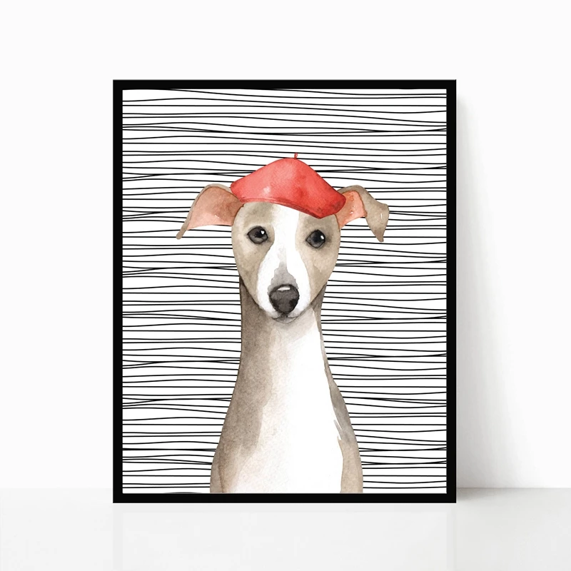 French Dog Canvas Art Prints Home Decor