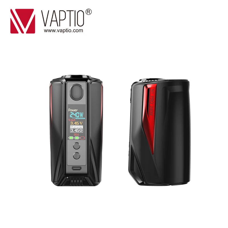 

Electronic Cigarette Vaptio 240w Box Mod N1 Pro 240W mod Display fitted External 2/3*18650 batteries 0.1-5.0ohm resistance MOD