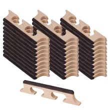 Yibuy 50pcs Maple 4 String Ukulele Banjo Guitar Bridge String Instruments Parts