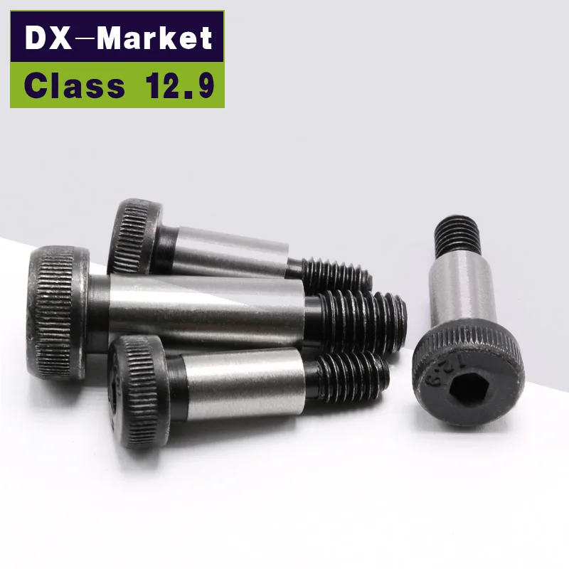 6mm M5 Hex Socket Cap shoulder Screws , high quality class12.9 Knurled