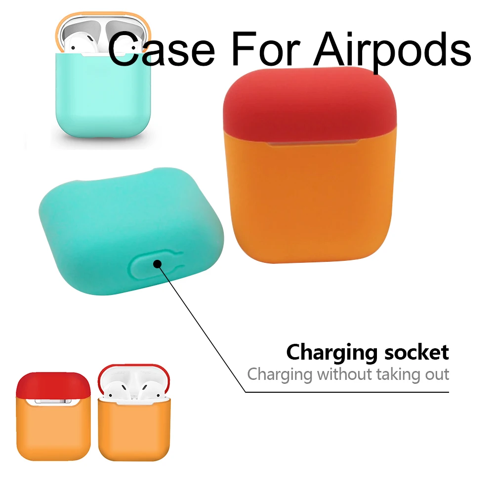

TPU Soft Silicone Case Accessories Protector 1:1 Cover Transparent Ultra Thin Cover Shockproof Holder For Apple Air Pods
