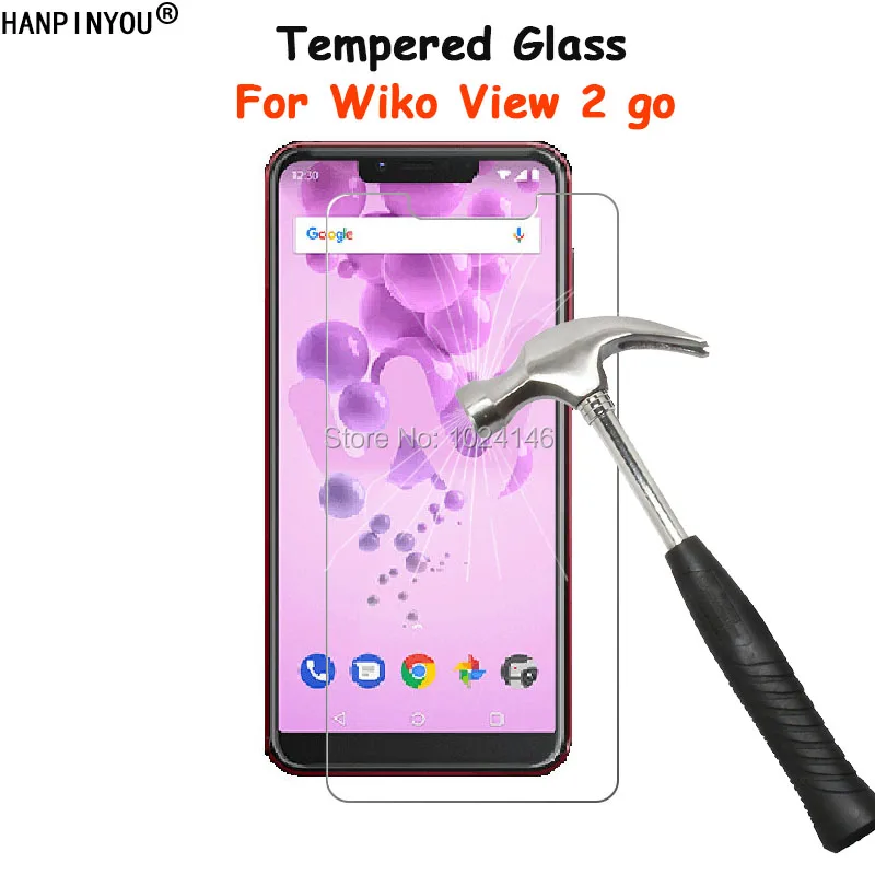

For Wiko View 2 Go 5.93" Clear Tempered Glass Screen Protector Ultra Thin Explosion-proof Protective Film + Cleaning Kit