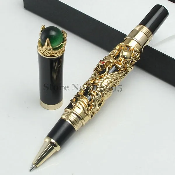 GORGEOUS HIGH QUALITY JINHAO POLISHED PEWTER ROLLER BALL PEN