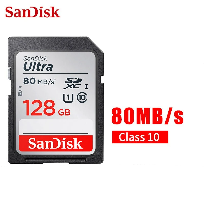 SanDisk карта памяти SD класс 10 128 ГБ 64 32 16 ГБ|Карты памяти| |