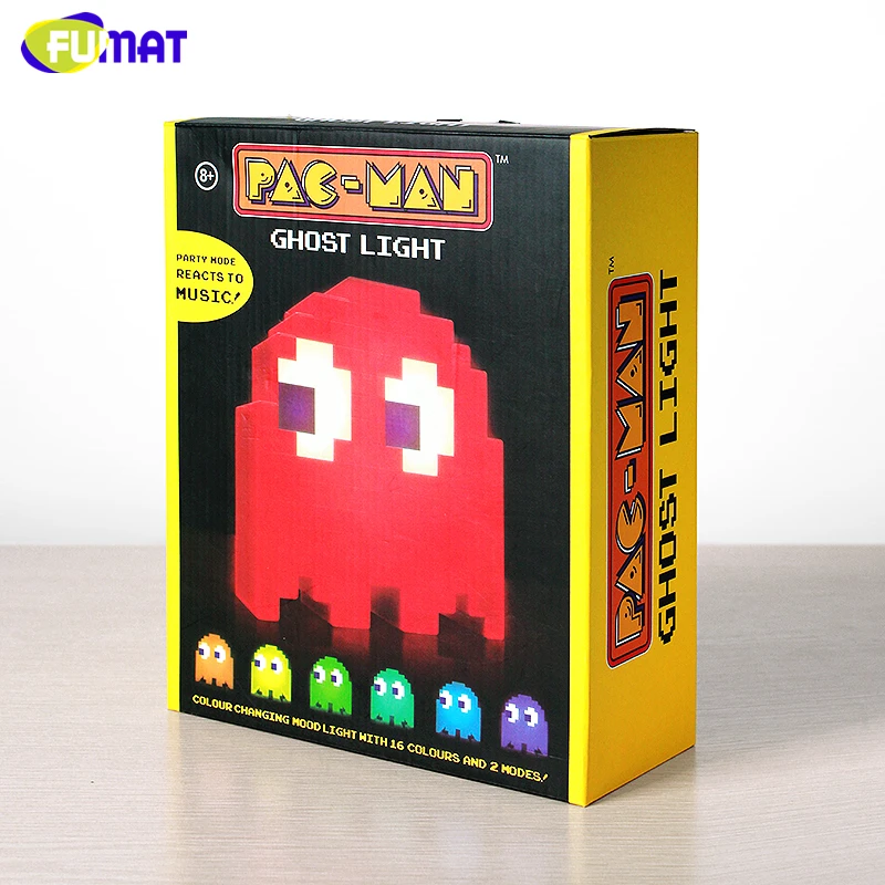 Мультяшная игра FUMAT с USB Pac man цветной ночник светодиодные светильники призраки