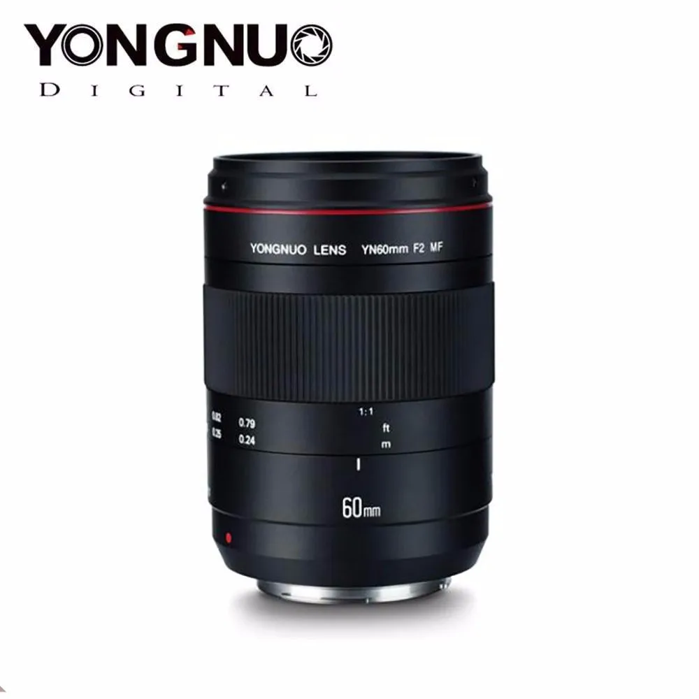 YONGNUO макрообъектив YN60mm F2 MF апертура съемка линзы с фокусным расстоянием индикатор объектив камеры для Canon DSLR камеры