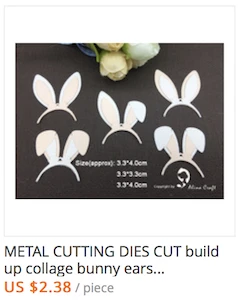 bunny die cut