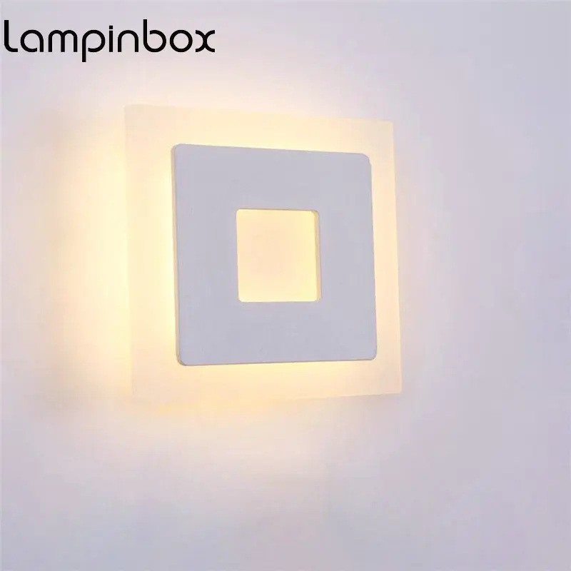 

18w Super Bright LED Wall Lamp Headboard Lamp Acrylic shade Aluminium Bedside Lamp Indoor Background Wall Sconce AC85-265V LP27