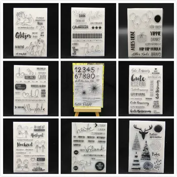 

ZFPARTY German Transparent Clear Silicone Stamp/Seal for DIY scrapbooking/photo album Decorative card making