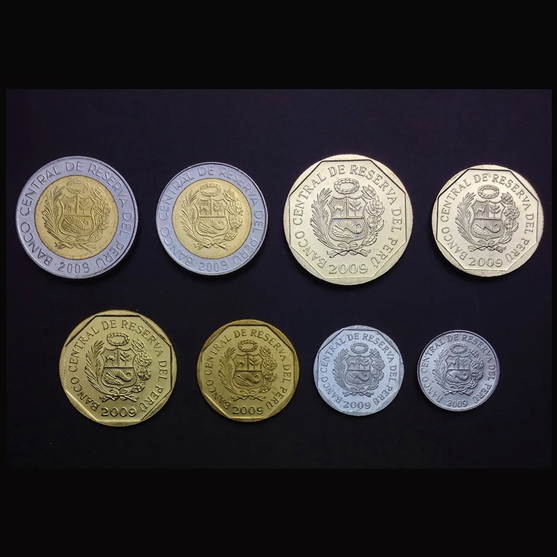 8 шт. перуанская монета оригинальная монета не распространяется