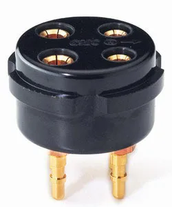

[SA]CMC TUBE SOCKET Bakelite 4P 4 -pin socket is suitable for 300B 2A3 , etc. ..--10pcs/lot