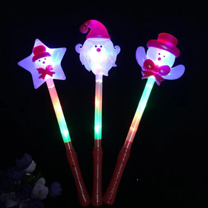 

Kids LED Light-Up cartoon Glow Sticks Girls Princess Flashing Fairy Wand Sticks Party Dress Christmas New Year decoration