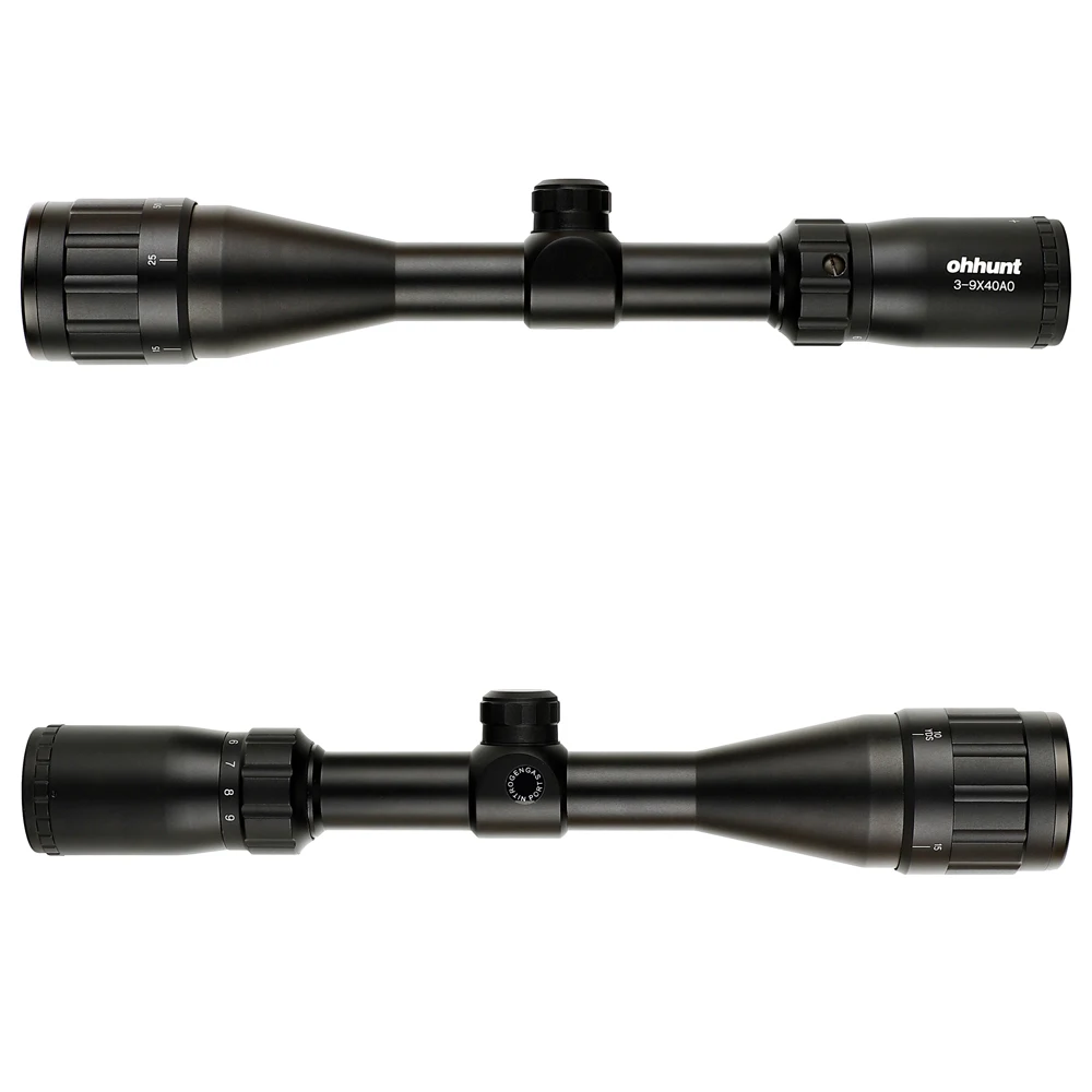 ohhunt 3-9X40 AO Hunting Riflescopes 1 inch Tube Mil Dot Reticle Optical Sight Rifle Scope (3)