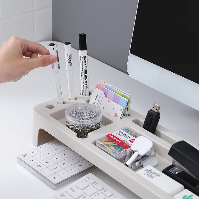  Simple Practical Computer Keyboard Stand Notebook To Increase Plastic Storage Rack Office Desktop O