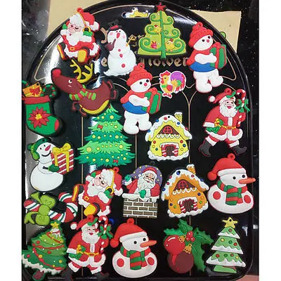 

5pcs/lot Cartoon Fridge Magnets Kid Kawaii Snowman Christmas Tree Santa Claus Decor Souvenir Small Magnetic Sticker Random Color