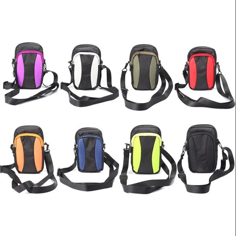 

50pcs/lot Universal Wallet Bag Multi function Climbing Portable Case for iPhone 6 6s 7 Plus Two Layer 5.5 inch mobile phone bag