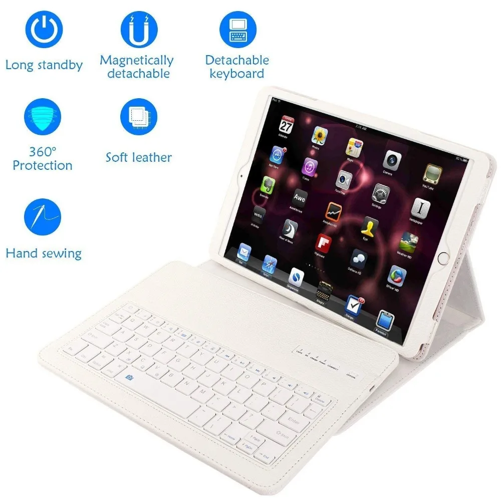 PU кожаный чехол для клавиатуры для Apple iPad Air, съемная bluetooth-клавиатура чехол для iPad Air 1 A1474 A1475 A1476 чехол для планшета