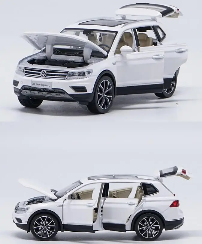 Koop 132 Alloy Pull Back Auto Speelgoed, Hoge Imitatie Tiguan L, open Deur Muziek Flash Speelgoed Voertuigen, Groothandel