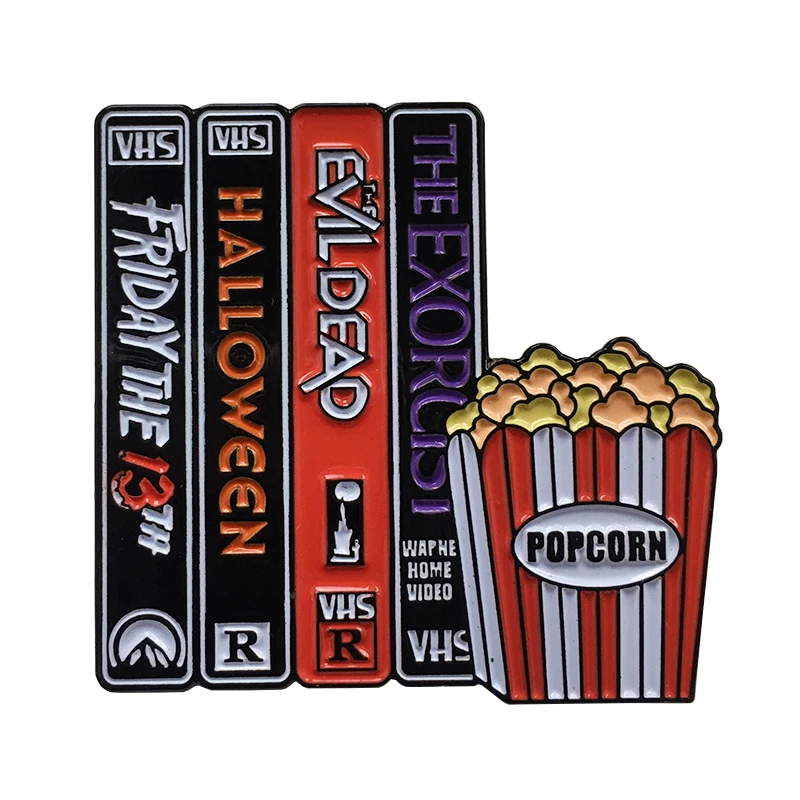 

Film Food Enamel Pin