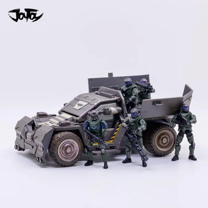 1/25 JOYTOY mecha RHINOCEROS Скаут автомобиль и UNSC девятый Легион солдат фигурка - Цвет: 1 car and 5 soldier