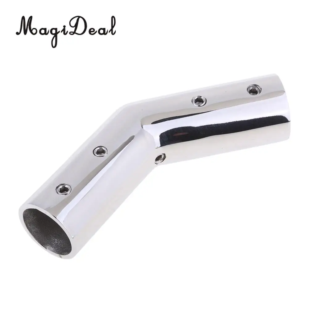 MagiDeal Durable Stainless Steel Marine Boat Hand Rail 140 Degree Bow Form 7/8' 22mm for Kayak Canoe Boating Dinghy Yacht Silver