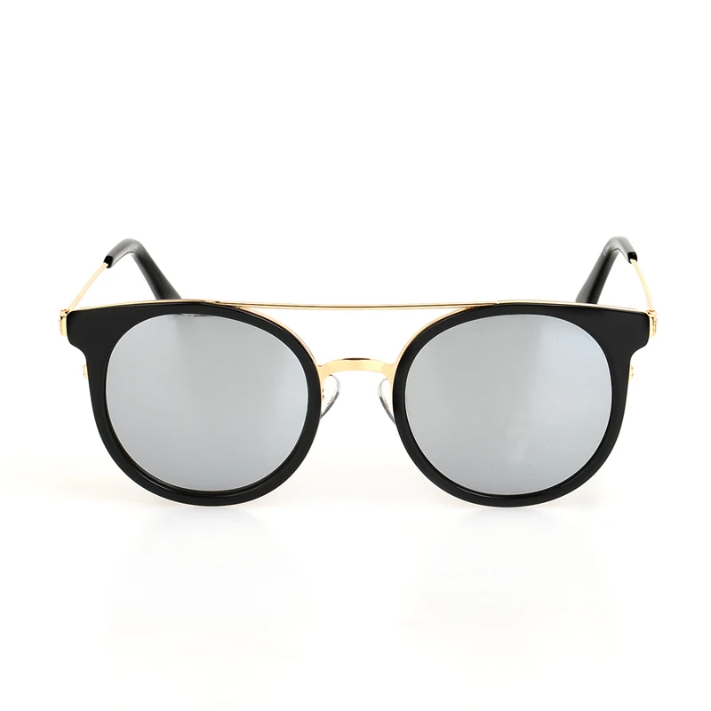 Silver Für Designer Sonnenbrille And Runde black Black Ee Rahmen Oculos Linse Legierung Feminino De Mode Marke tortoise Frauen Frame Sol Black OqaZwqEA