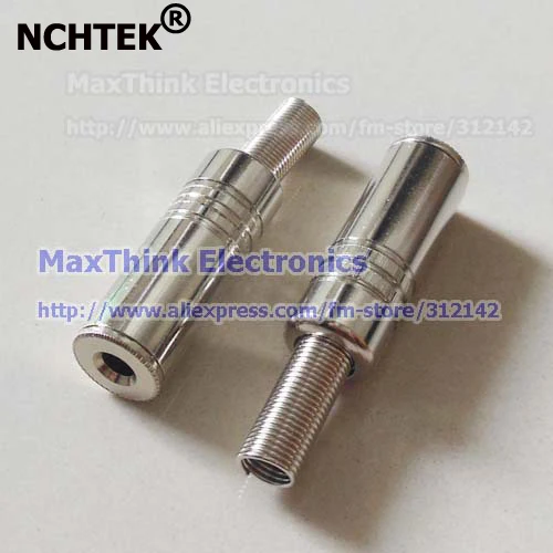 

NCHTEK Metal Shell 1/8 3.5mm Jack Stereo Audio Female socket connector for 3.5mm headphones/Free shipping/6PCS