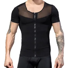 Корректирующее белье для похудения для мужчин, Корректирующее белье для ГИНЕКОМАСТИИ, Корректор осанки, компрессионная футболка, Abdo, мужской корсет для уменьшения жира, футболка