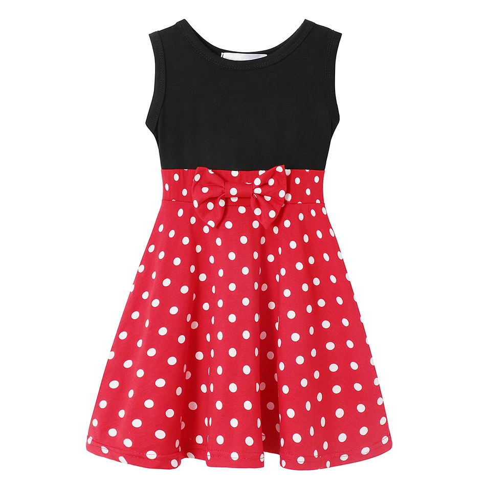 Kids Mickey Minnie Mouse Dress Girl Princess Costume Children Cosplay Mini Mouse Clothing Cartoon Halloween Party Fancy Dresses