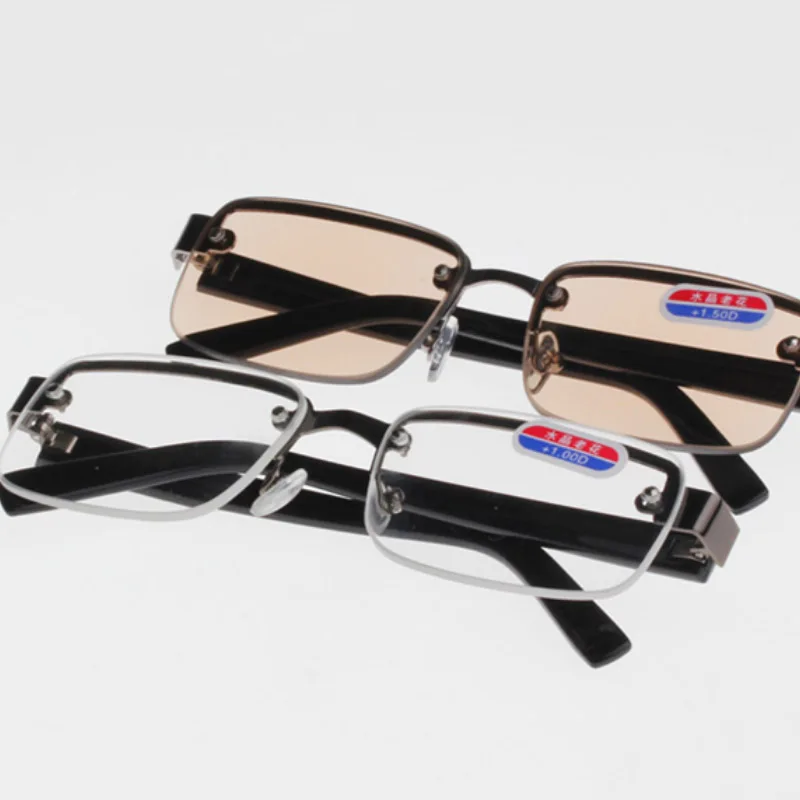 

Rimless classic style glass lenses Reading Glasses Plain mirror Men women Unisex Eyewear 0 +1.0 +1.5 2.0 2.5 3.0 3.5 4.0