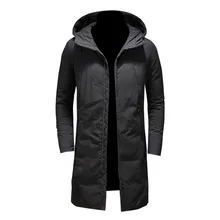 Новая одежда, куртки, деловая, длинная, толстая, зимняя, хлопковое пальто, мужская, однотонная парка, модное пальто, верхняя одежда, Черный Хаки, M-4XL