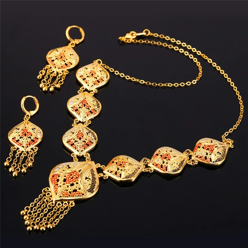 Комплект из колье и серёг в индийском стиле|indian jewelry set|jewellery setnecklace jewellery |