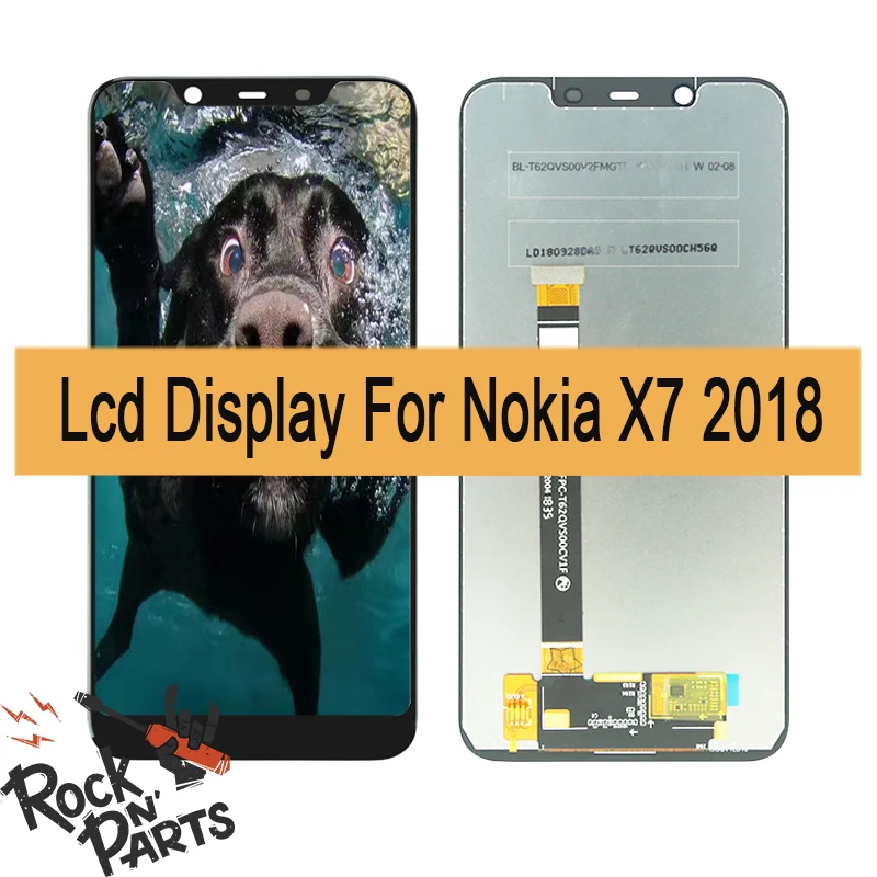 

For Nokia X7 2018 LCD Display Touch Screen Assembly Replacement No Dead Pixel