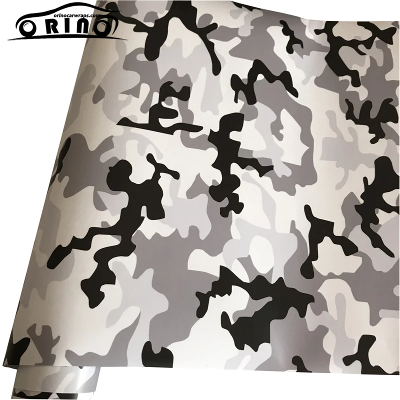 Black White Snow Vinyl Film