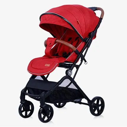 Foldable high landscape light weight baby buggy baby stroller pushchair,pram,kinderwagen - Цвет: red