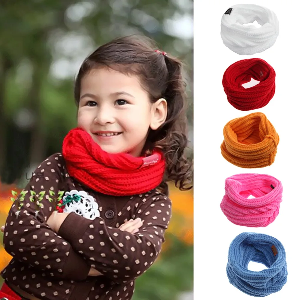 Children Autumn Winter Warm Scarf Scarves Baby Girl Sweet Warm Neck