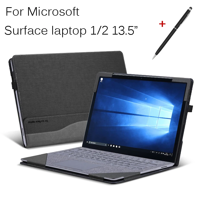 

Laptop Sleeve for Microsoft 2018 Surface Laptop 2 13.5" Business PU Leather Case for Microsoft 2017 Surface Laptop 1 13.5" Gift